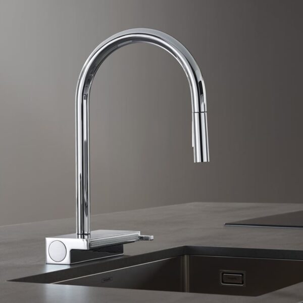 Hansgrohe Aquno Select M81 keukenkraan, uittrekbaar, draaibaar chroom