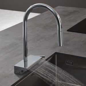 Hansgrohe Aquno Select M81 keukenkraan, uittrekbaar, draaibaar chroom - Afbeelding 10