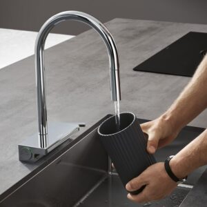 Hansgrohe Aquno Select M81 keukenkraan, uittrekbaar, draaibaar chroom - Afbeelding 3