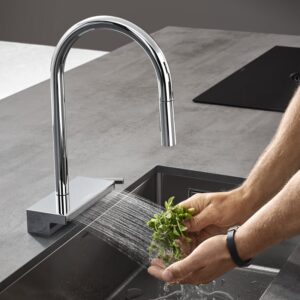 Hansgrohe Aquno Select M81 keukenkraan, uittrekbaar, draaibaar chroom - Afbeelding 4