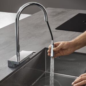 Hansgrohe Aquno Select M81 keukenkraan, uittrekbaar, draaibaar chroom - Afbeelding 5