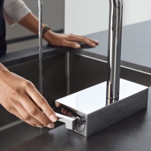 Hansgrohe Aquno Select M81 keukenkraan, uittrekbaar, draaibaar chroom - Afbeelding 9