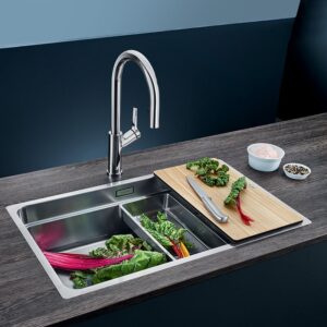 Blanco Etagon keukenspoelbak mat RVS - Afbeelding 3