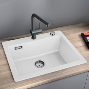 Blanco Palona keukenspoelbak wit/chroom - Afbeelding 4