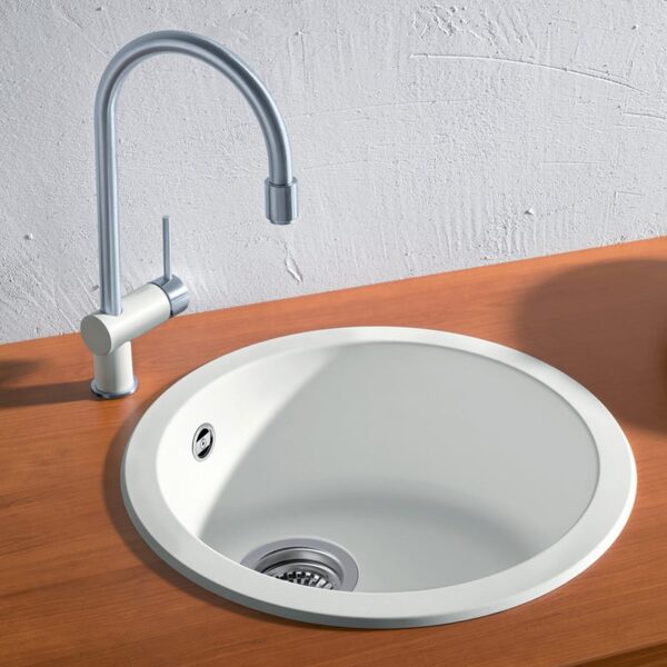 Blanco Rondo spoelbak mat wit