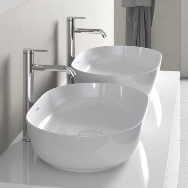 Duravit Luv opzetwastafel met WonderGliss, wit