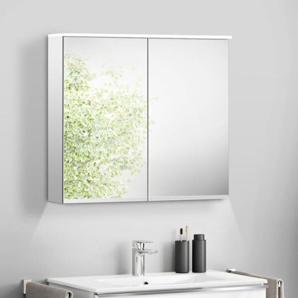 evineo ineo PRO spiegelkast met meubelverlichting B: 80 H: 71 D: 18 cm, 2 deuren
