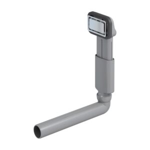 evineo m10 overloopset met afvoerpijp, inclusief RVS deksel