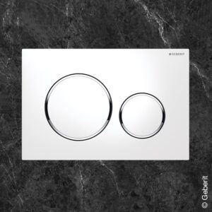 Geberit Sigma20 bedieningsplaat Rond wit