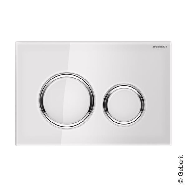 Geberit Sigma50 bedieningsplaat Rond wit