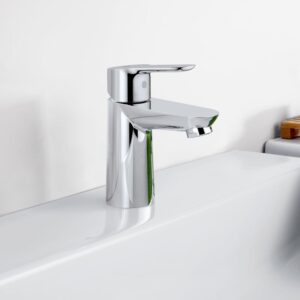 Grohe BauEdge wastafelmengkraan S-Size met EcoJoy, chroom
