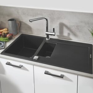 Grohe K500 spoelbak graniet zwart