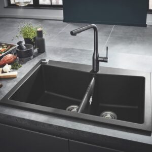 Grohe K700 spoelbak graniet zwart