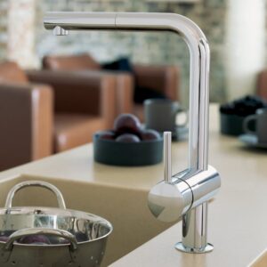 Grohe Minta keukenkraan, uitschuifbaar, draaibaar chroom