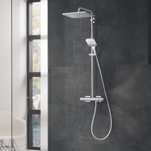 Grohe Rainshower SmartActive Cube douchesysteem, thermostaat met EcoJoy, chroom