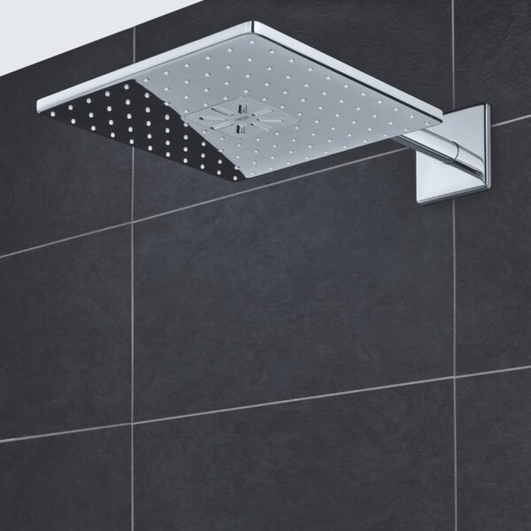 Grohe Rainshower SmartActive Cube hoofddoucheset, 2 straalsoorten chroom