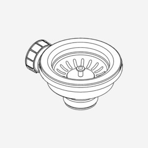 Grohe zeefkorfventiel voor aanrecht RVS gesatineerd