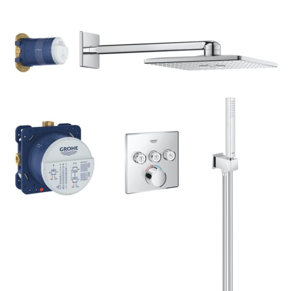 Grohe SmartControl douchesysteem, ééngreepsmengkraan met EcoJoy, chroom