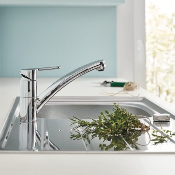 Grohe Start Eco keukenkraan, draaibaar chroom