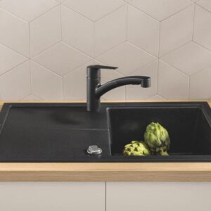 Grohe Start keukenkraan, uittrekbaar, draaibaar matzwart