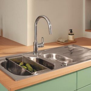 Grohe Start Loop keukenkraan, uittrekbaar, draaibaar chroom