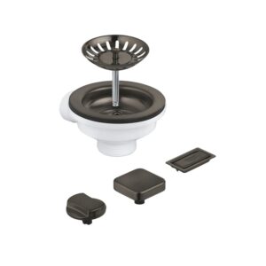 Grohe universele afvoerset met excentrisch geborsteld hardgrafiet