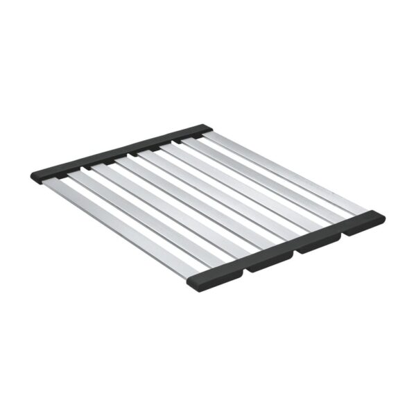 Grohe universeel afdruiprek geborsteld RVS/mat zwart