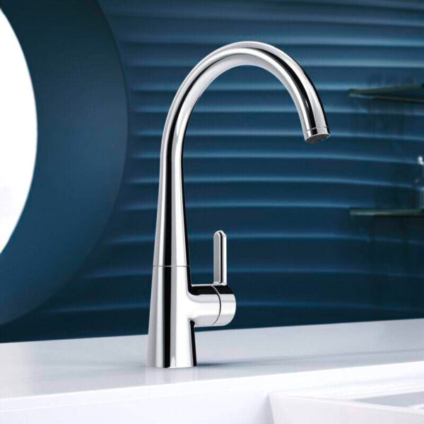Hansa Designo Style keukenkraan, draaibaar chroom