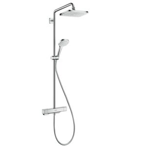 hansgrohe Croma E douchesysteem, thermostaat met EcoSmart, chroom - Afbeelding 4