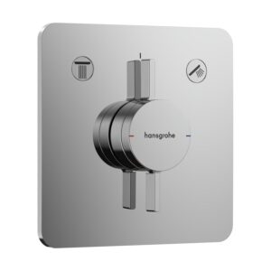 hansgrohe DuoTurn Q ééngreepsmengkraan, voor bad en douche chroom - Afbeelding 4