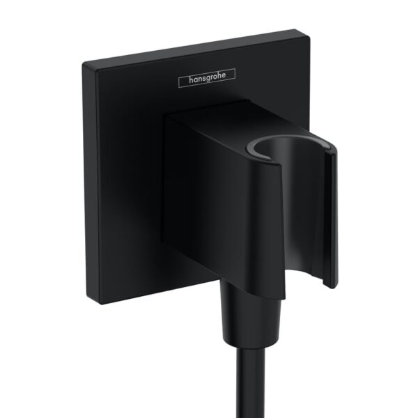 hansgrohe Fixfit Porter E douchehouder met slangaansluiting, mat zwart