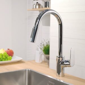 hansgrohe Focus M41 keukenkraan, uittrekbaar, draaibaar chroom