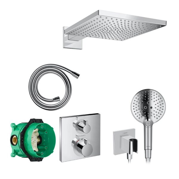 hansgrohe Raindance E douchesysteem, thermostaat chroom