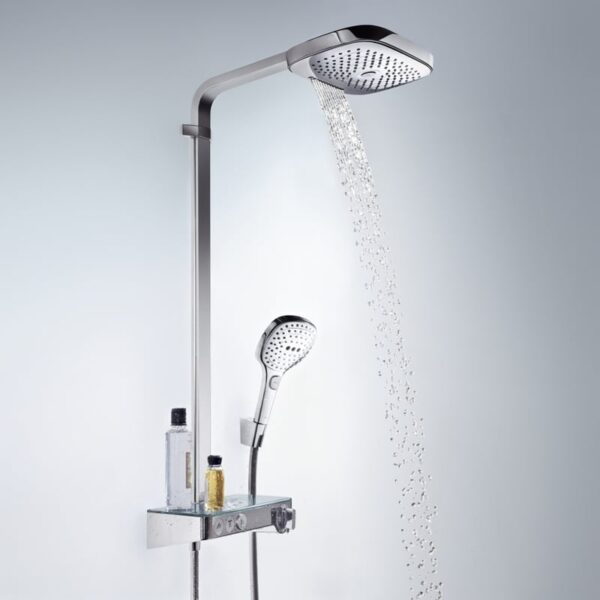 hansgrohe Raindance Select E douchesysteem, thermostaat chroom