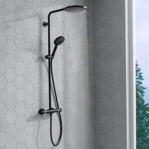 hansgrohe Raindance Select S douchesysteem, thermostaat mat zwart