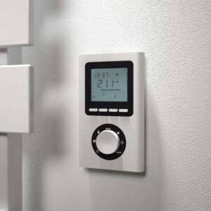 HSK Yenga badkamerradiator, puur elektrische bediening 800 W wit - Afbeelding 3
