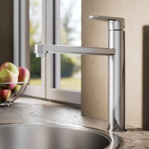 Ideal Standard Cerafine O keukenkraan, draaibaar met Eco, chroom