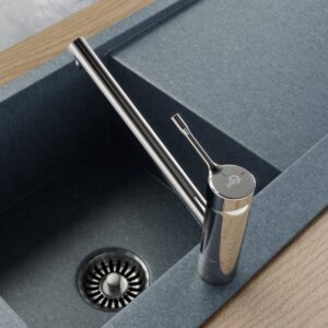 Ideal Standard CERALOOK keukenkraan, draaibaar met Eco, chroom