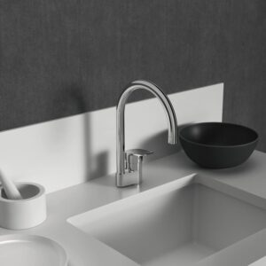 Ideal Standard CeraPlan keukenkraan, draaibaar met Eco, chroom