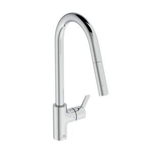 Ideal Standard Gusto keukenkraan, uitschuifbaar, draaibaar chroom