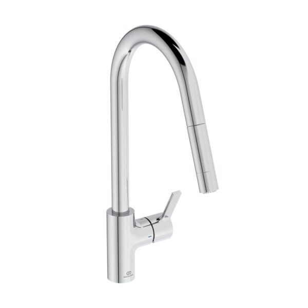 Ideal Standard Gusto keukenkraan, uitschuifbaar, draaibaar chroom