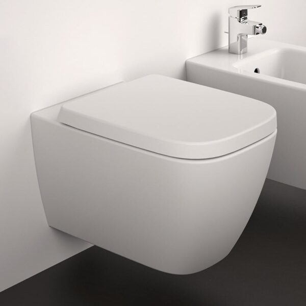 Ideal Standard i.life B wandtoilet met witte toiletbril