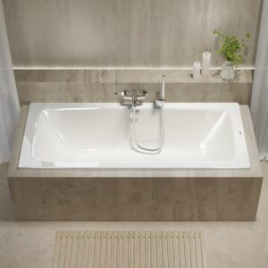 KALDEWEI EMOTIONS DUO rechthoekig ligbad, inbouwwit - Afbeelding 3