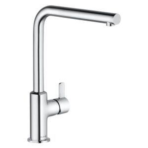 Kludi L-INE XS keukenkraan, draaibaar met Eco, chroom