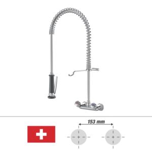 KWC Gastro keukenkraan, draaibaar chroom
