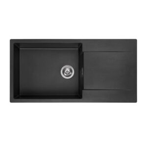 Reginox Amsterdam keukenspoelbak zwart metallic