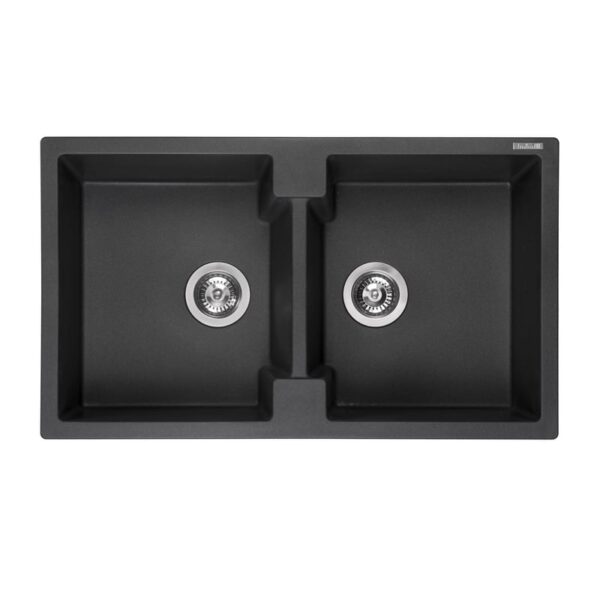 Reginox Amsterdam keukenspoelbak zwart metallic