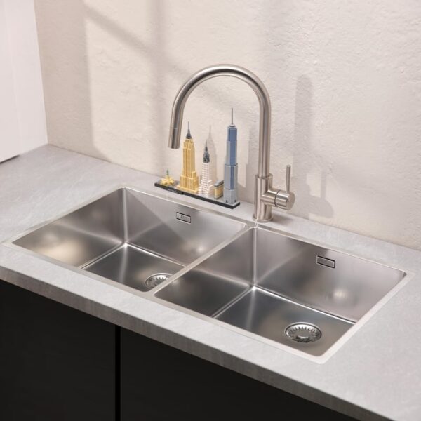 Reginox New York keukenspoelbak mat RVS