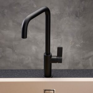 Reginox Pearl keukenkraan, draaibaar zwart