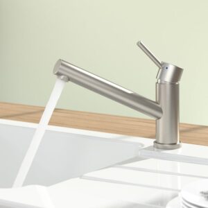 Villeroy & Boch Como keukenkraan, draaibaar geborsteld RVS